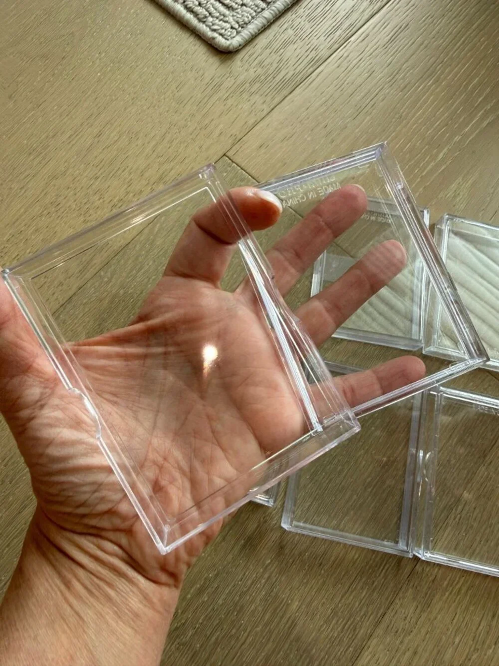 Lot of 6 Ultra-PRO Clear Plastic Hard Trading Card Storage Cases 2-Piece Boxes